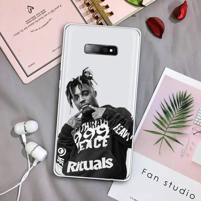 

Juice World America rapper Phone Case Transparent For Samsung Galaxy S A 5 7 8 9 2015 20 edge plus 10 e lite 2019