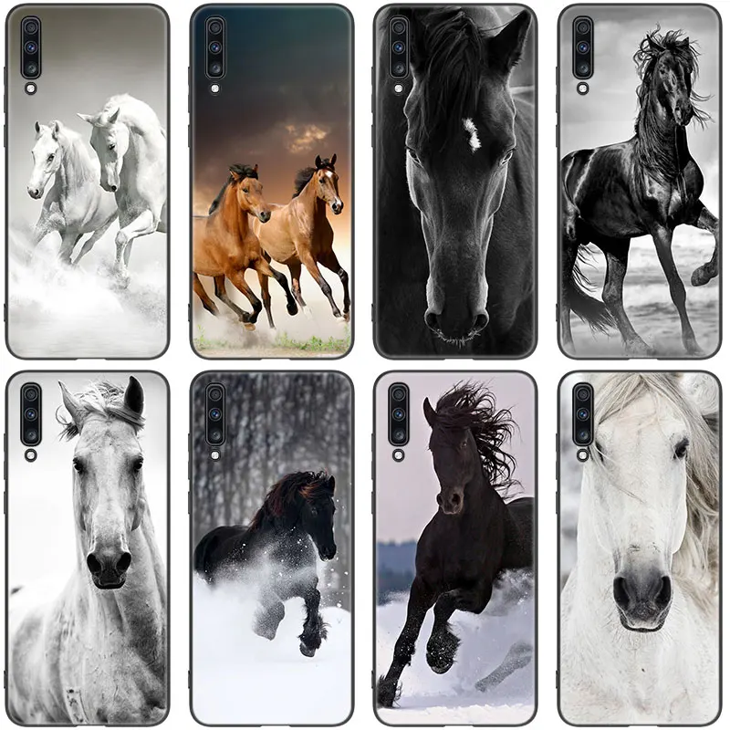 

Horses Running Case For Samsung Galaxy A01 Core A03S A10 A20E A21 A30 A40 A42 A82 A90 A6 A7 A9 A8 Plus 2018 A5 2017 Black Cover
