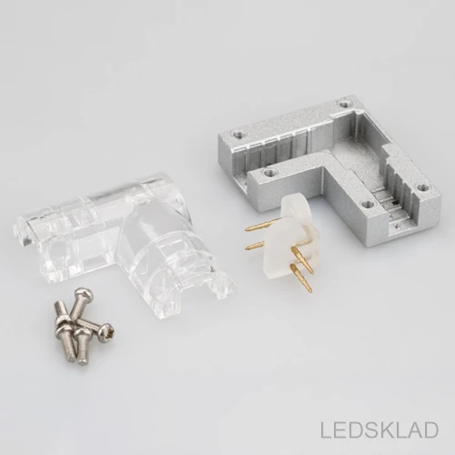 022705 Соединитель угловой ARL-CLEAR-Mini-90 (16x8mm) (ARL Металл)-2шт. Arlight | Лампы и освещение