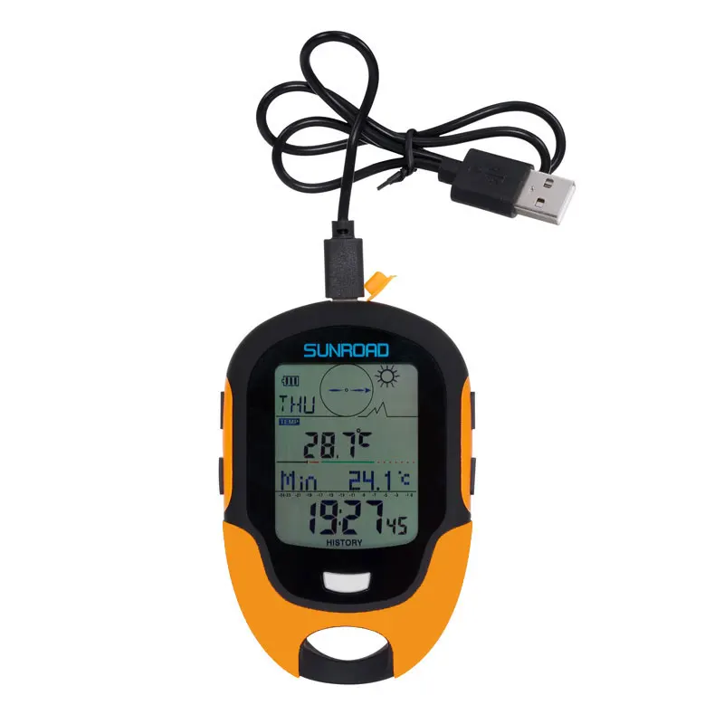 SUNROAD Hand-hold Altimeter GPS Tracker Pocket Watch Compass Barometer Weather Man Backlight 5ATM Waterproof Protable | Наручные часы