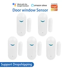 1-8 шт. Tuya Smart Life APP WiFi датчик двери и окна сигнализация Система безопасности умный дом автоматизация работа с Alexa Google Home