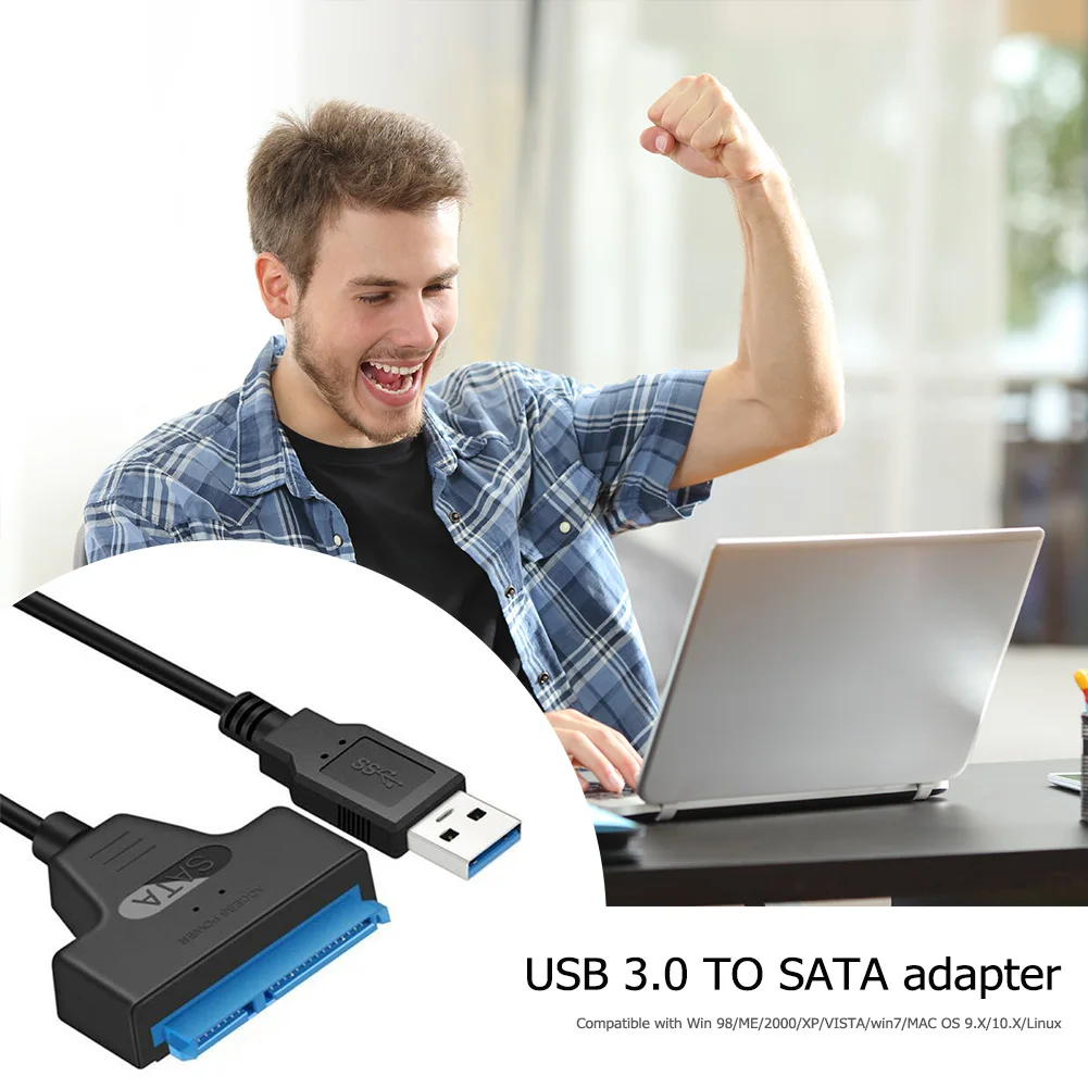 Жесткий диск SATA адаптер кабельного штекера 5 Гбит/с USB 3 0 для жесткого диска HDD