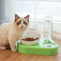 automatic feeder pet bowl dog double bowl drinking raised stand dish bowls with pet supplies cat food bowl with water dispenser
