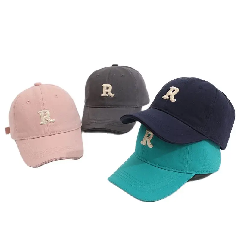 

Doitbest 2022 Child Baseball Cap For Girl Boy Hats Summer Sunscreen Baby Casual Hip Hop Solid R Letter Kids Caps For 2-7 Years