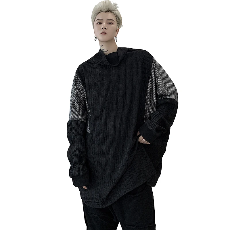 Мужская Повседневная Толстовка с длинным рукавом летучая мышь Свободный пуловер