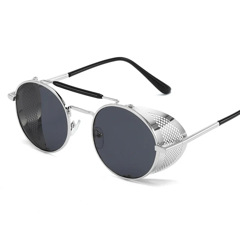 

Steampunk Sonnenbrille Damen Runde Vintage Metall Sonnenbrille Mnner Marke Design Steampunk Brille
