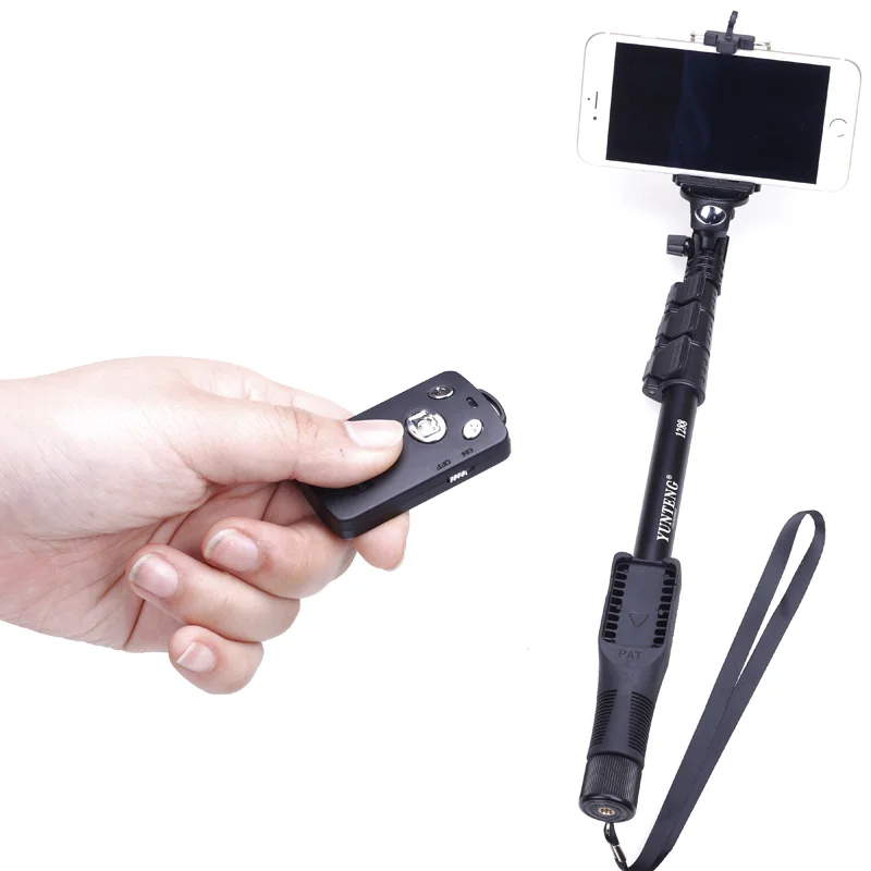 Yunteng 1288 Phone Gopro Hero4/3/2 SJCAM Camera Selfie Stick Bluetooth Self-portrait Monopod Self-Timer Pole For Iphone Samsung