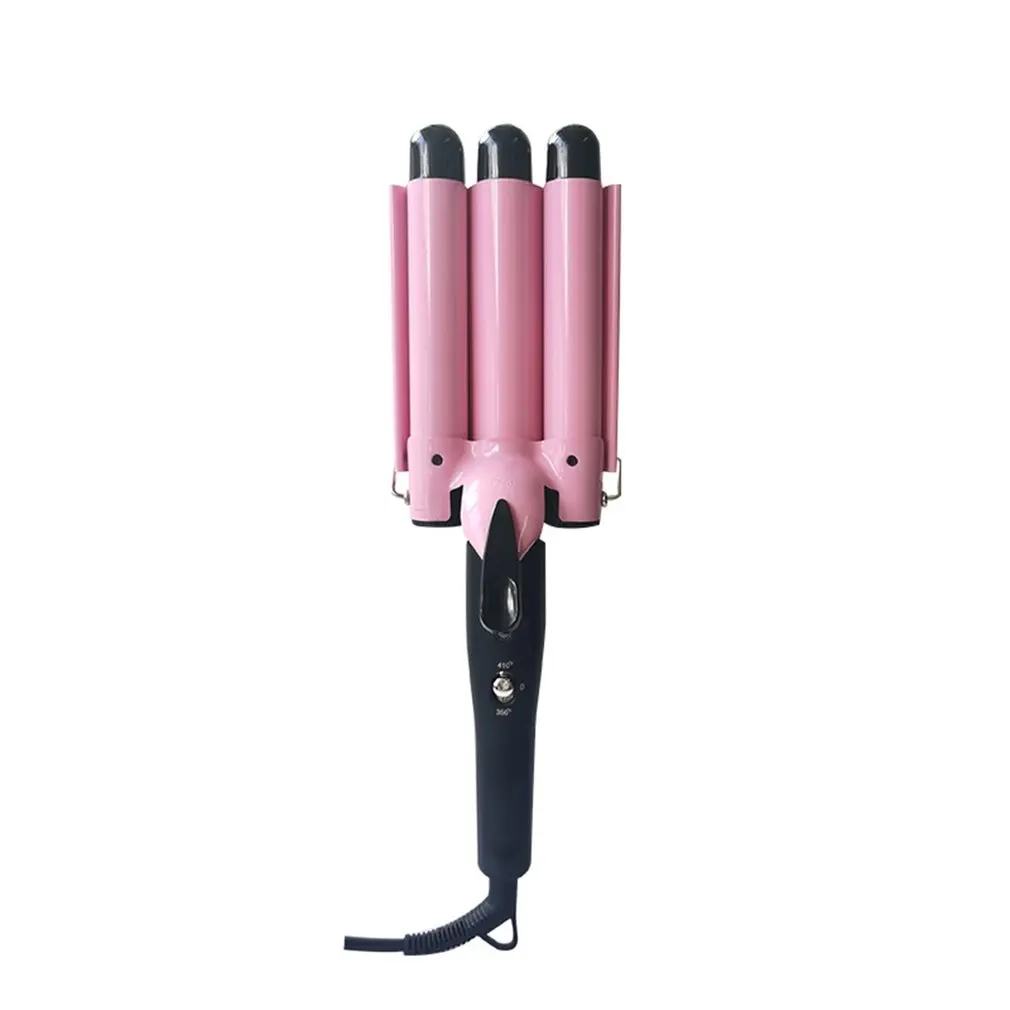 

Salon Ceramic Triple 3 Barrel Hair Wave Waver Curling Styler Electric Hair Curler Wet/Dry Curling Iron Wand Curler Waver