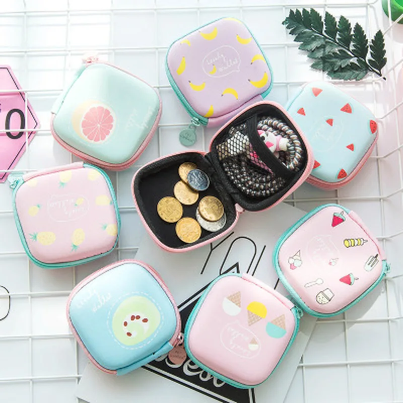 

Women Coin Purse Cartoon Cute Headset Bag Small Change Purse Wallet Pouch Bag for Kids Gift Mini Zipper Coin Storage Bag