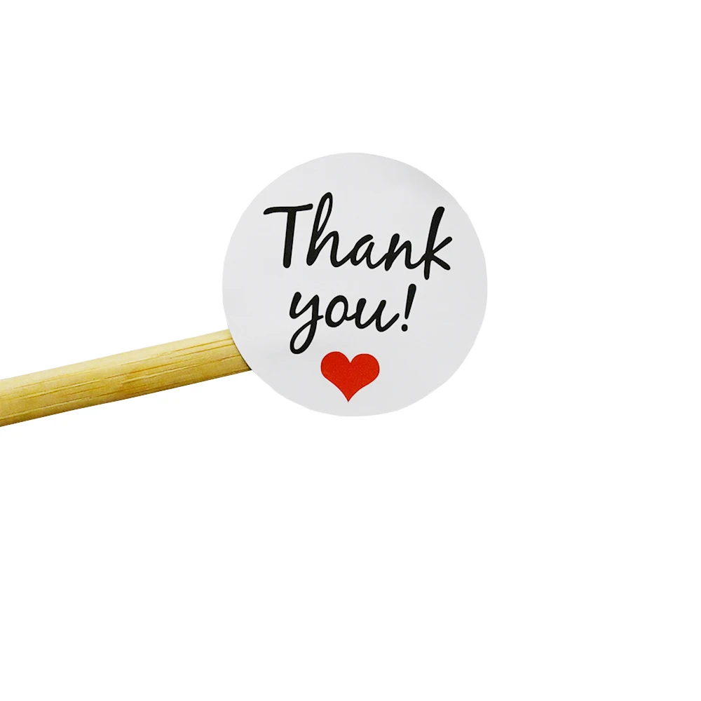 

60 шт. Thank You Love запечатывания Стикеры s крафт-бумаги цветок ярлык в форме сердца Стикеры для DIY ручной работы подарок в виде тортов и конфет Бум...