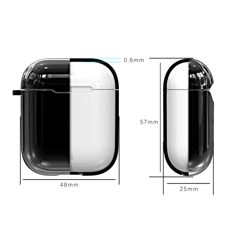 Новое покрытие для чехлов Airpod Airpods1 2nd роскошный защитный чехол для наушников Apple Airpods 1 и 2 с защитой от ударов