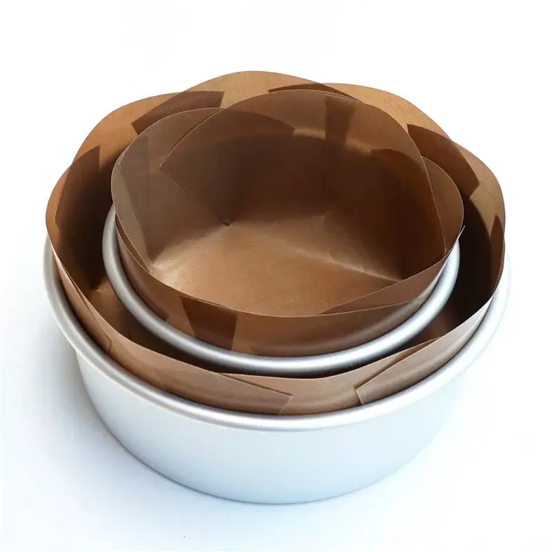 

Round Non Stick Cake Tin Liner Cake Baking Mat for 6/8 Inch Cake Molds Temperature Resistant Reusable Cake Mat Baking Tools
