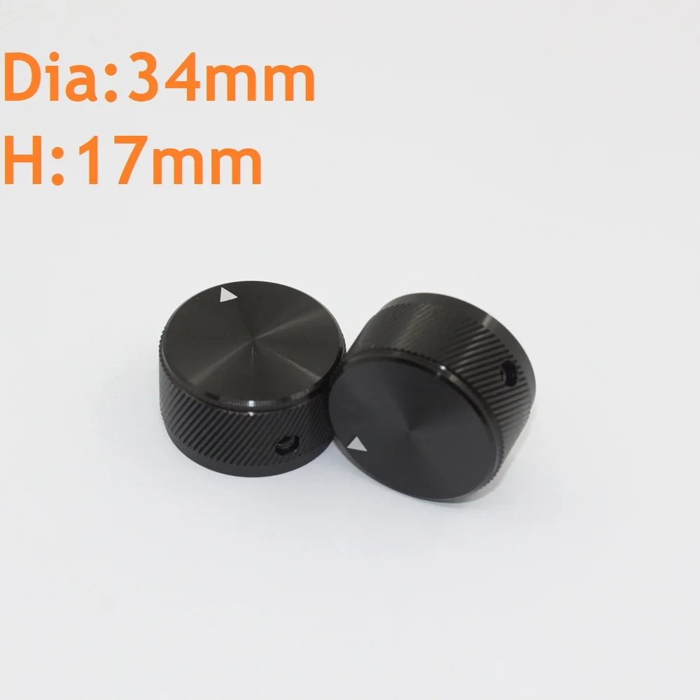 

All Aluminum Alloy Burst Twill Dia30 Dia34 High 17 Holes 6 Potentiometer Sound Machine Adjustment Knob