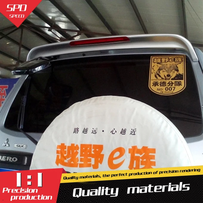 Спойлер для V73 Pajero с лампой задний спойлер из АБС пластика Mitsubishi Pajero|rear spoiler|rear