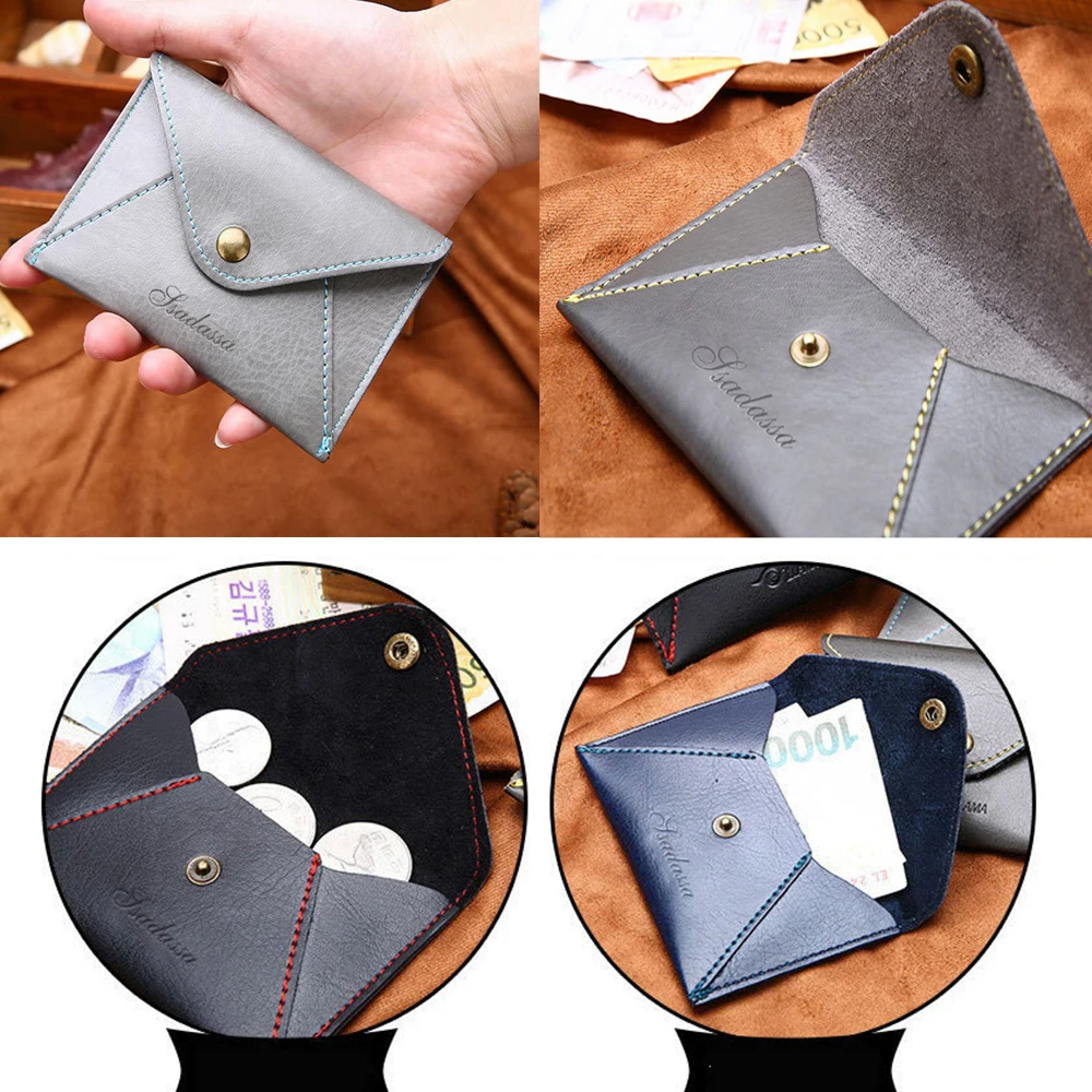 Стильный Супер тонкий мягкий кошелек из искусственной кожи минималистичный