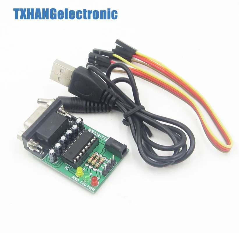 RS232 для ttl модуля преобразователя COM последовательная плата MAX232CPE чип передачи