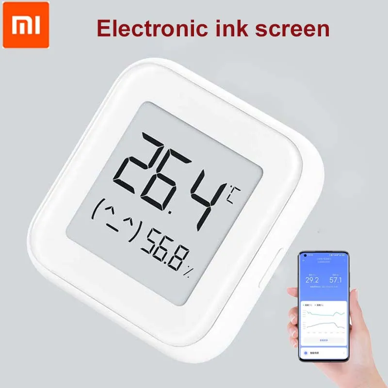 

Электронный термометр и влажность Xiaomi Mijia, беспроводной умный электронный гигрометр с чернильным экраном и Bluetooth