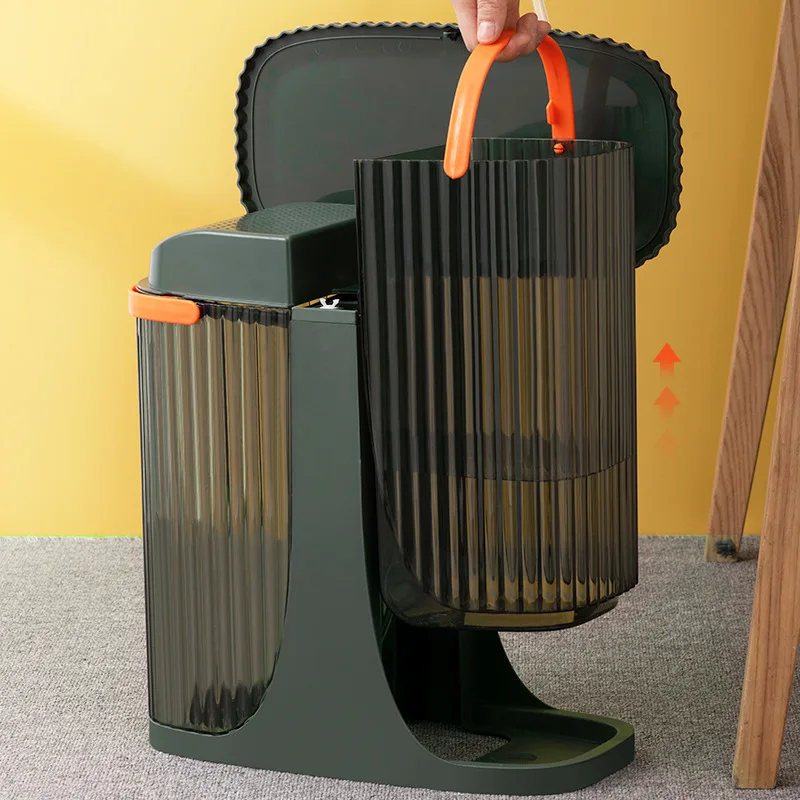 

Tea Bucket Trash Can Two-in-one Tea Bucket Tea Dregs Bucket Large Waste Bucket Office Large Capacity Tea Table Waste Bucket