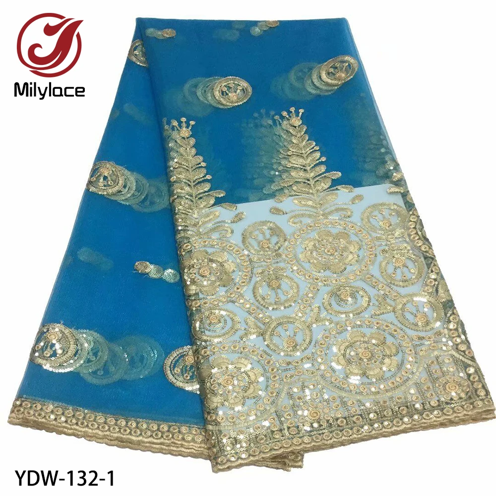 Индийская кружевная ткань с блестками нигерийская сетка вуаль тюль кружево
