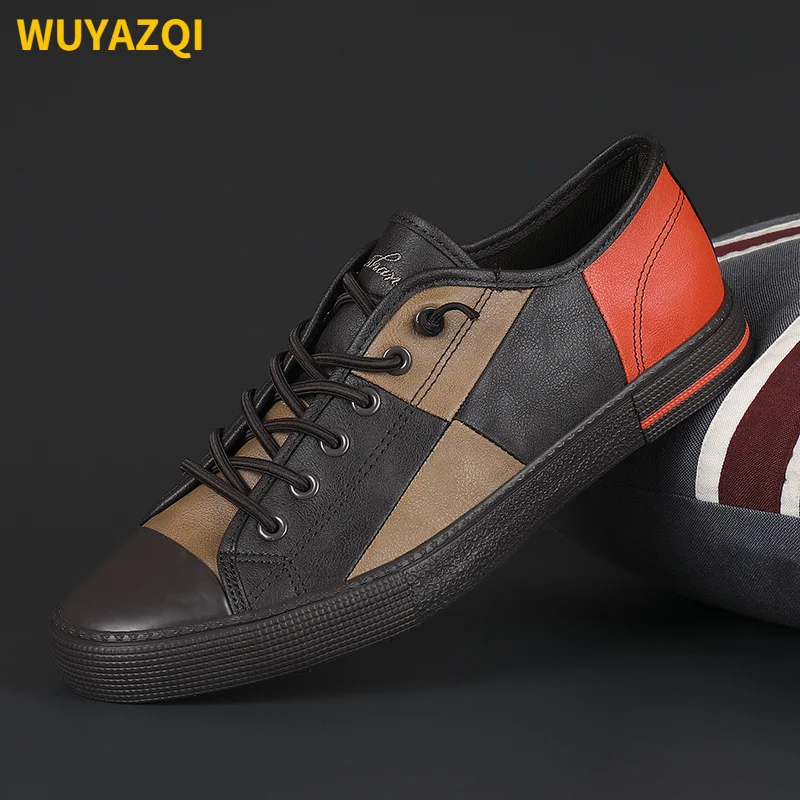 

WUYAZQI Новая модная цветная спортивная обувь на одной ноге, мужская обувь, удобная повседневная обувь, мужская обувь для скейтборда, модная Q8