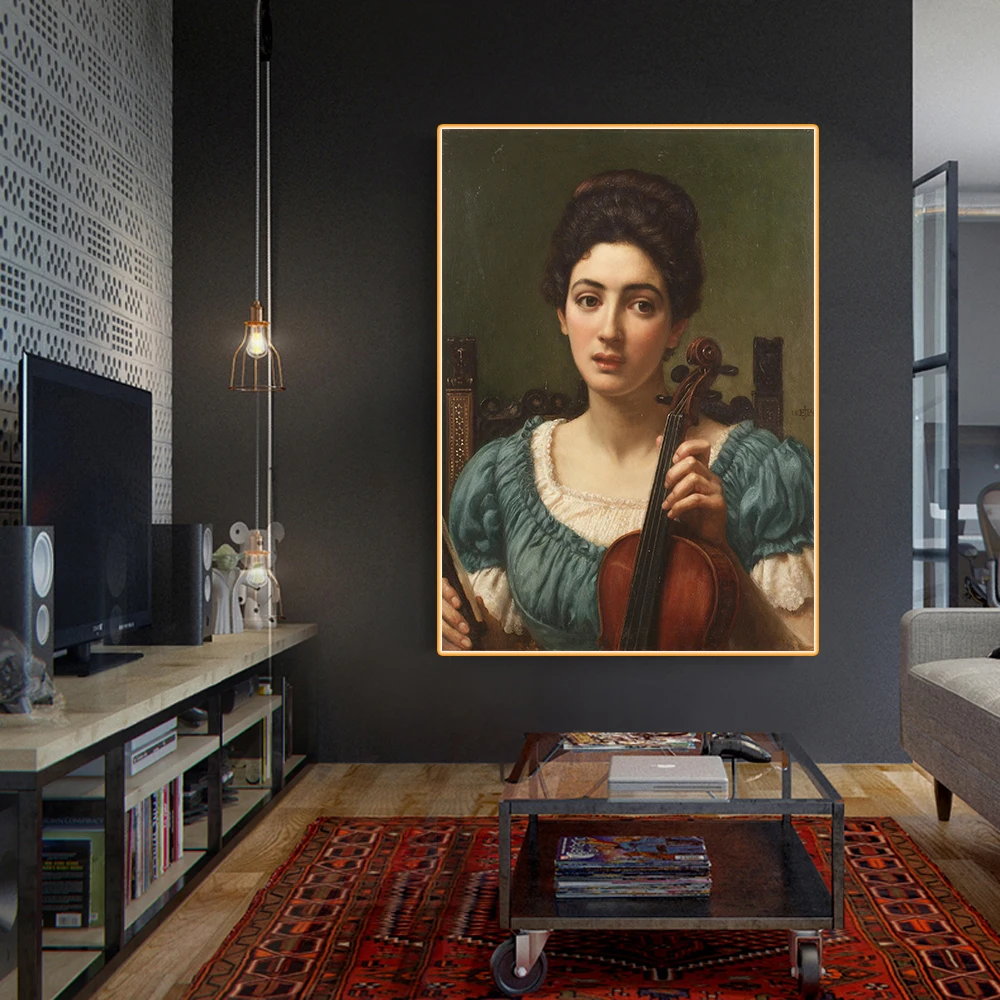 Картина маслом Эдвард Джон поинтер из скрипача художественный постер