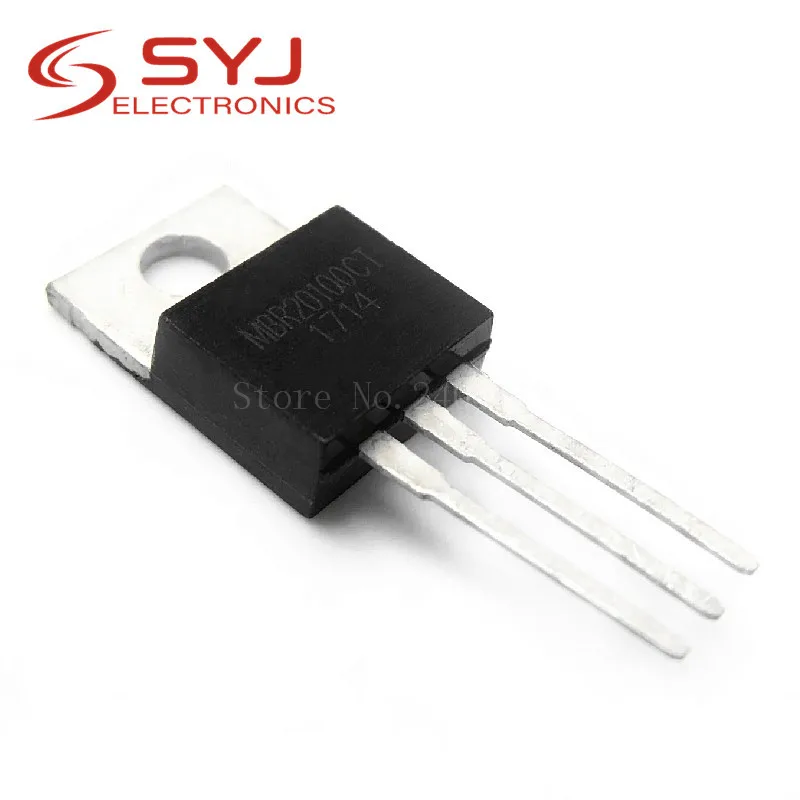 

10pcs/lot MBR20100CT MBR20100CTP MBR20100 20100 TO-220 20A 100V Schottky Rectifier Diode In Stock