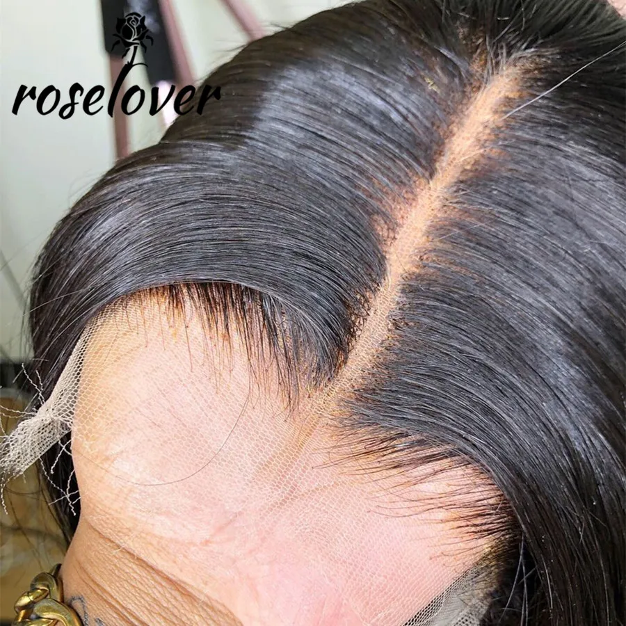 Frontais do Laço do Cabelo Brasileiras do Tampão do Couro Perucas Reto Natural Laço Transparente Preplucked Descorado Nós Cabeludo Falso 13*6 hd Cor 2 Cheap Apliques com cabelo humano
