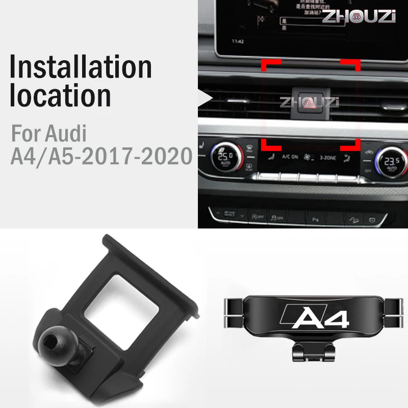 Автомобильный держатель для вентиляционной решетки устройство гравитационной