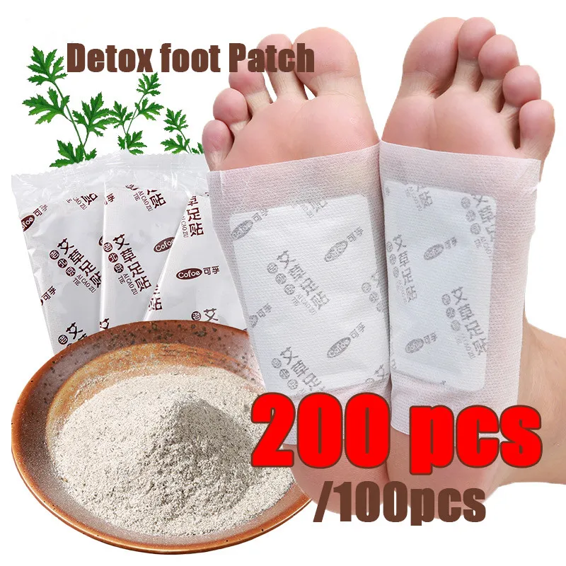 100/200Pcs Foot Detox Patch Pad Body Plaster Dehumidification Detoxification Pain Releif Health Care Chinese medic | Красота и