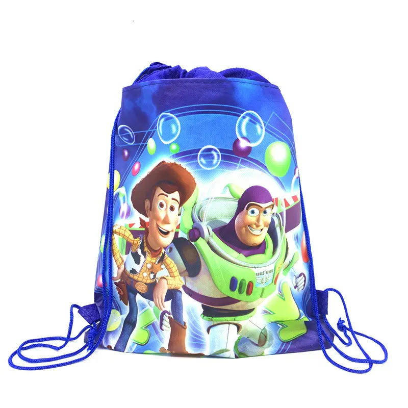 Toy-Story-BagD Игрушка "Дисней" История 4 Тема Drawstring Сумка детская дорожная сумка для хранения нетканый мультфильм школьные рюкзаки для детского праздника в честь Дня Рождения сумка - Цвет: Toy-Story-BagD