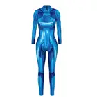 Самусь нулевой костюм Косплэй трикотажное нижнее белье в виде супергероя, Zentai, костюм кошки, Самус Аран комбинезоны облегающий костюм на Хэллоуин для взрослых