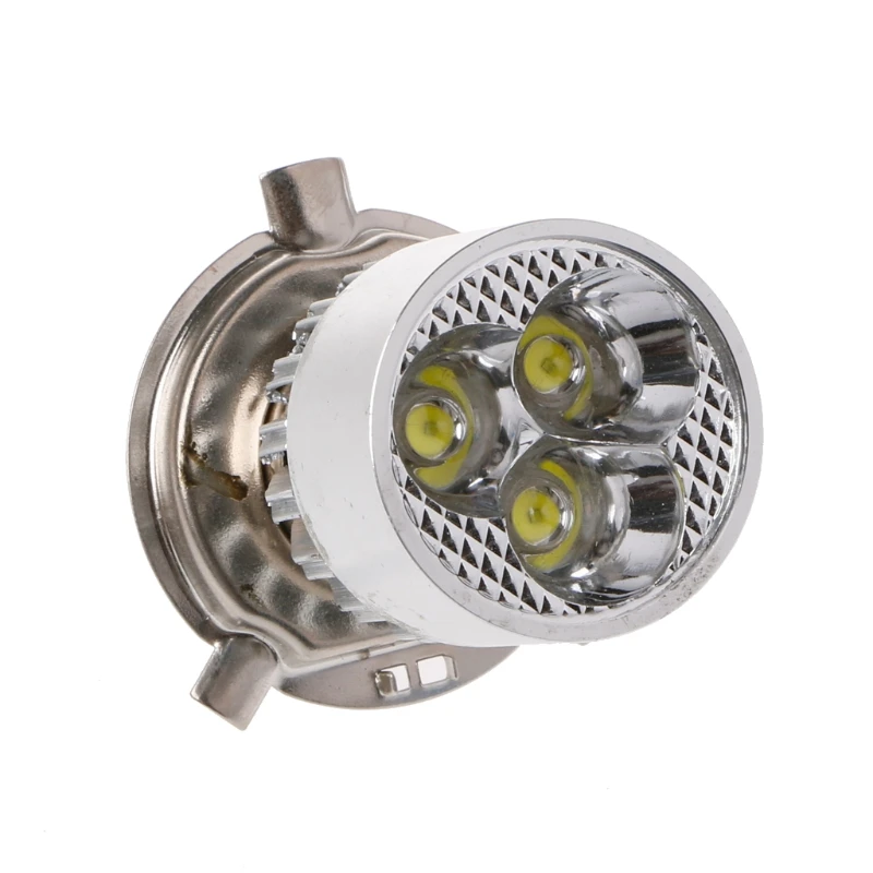 DC 12 80V H4 3 светодиодные мотоциклетные фары дальний/ближний свет