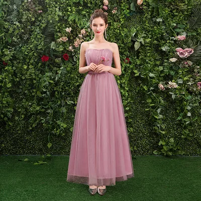 Элегантное свадебное платье для гостей женское большие размеры розовое подружки