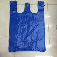 100pcs 26x 40cm thickened black vest plastic bag takeaway shopping packing garbage with handle bag kitchen living room clean