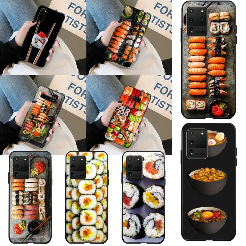 HPCHCJHM чехол для японской кухни Суши Мягкий Силиконовый ТПУ телефона Samsung S20 plus Ultra S6