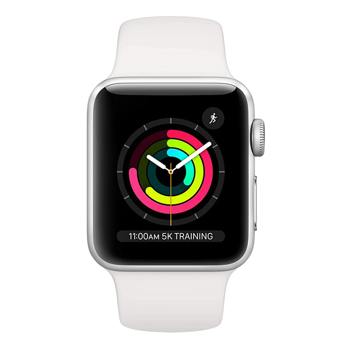 للبيع جديد الأصلي أبل سلسلة ساعة 3 GPS 38 مللي متر/42 مللي متر الفضة IWatch الألومنيوم الحال مع الأبيض الرياضة الفرقة ساعة ذكية