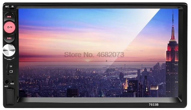 От DHL или Fedex 10 шт. 7033B USB TF FM AUX сенсорный Экран автомобильная стереосистема радио 2