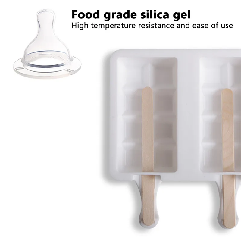 

Baking Mini Ice Cream Molds Silicone Popsicle Molds Cake Cakesicle Mold for DIY Ice Pops 2021 New Cute Multi Shape Ice Cubes