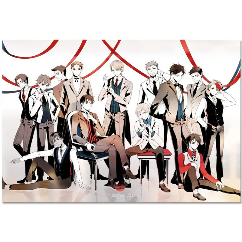 

Custom High Quality YURI!!! on ICE Anime Painting Wall Canvas Poster Cloth Print DIY Fabric Poster 20x30cm,27x40cm