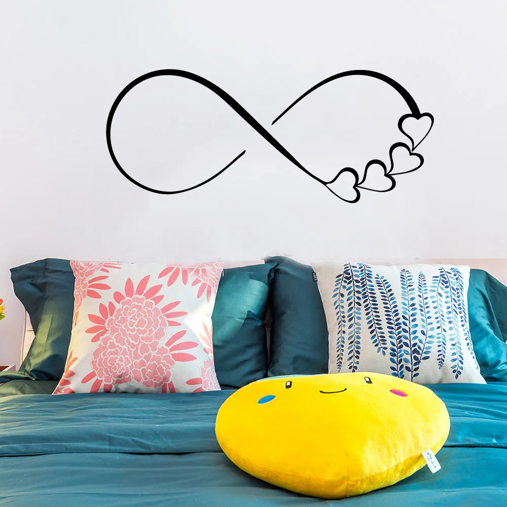 Красивые съемные настенные наклейки из ПВХ в форме сердца для детской комнаты