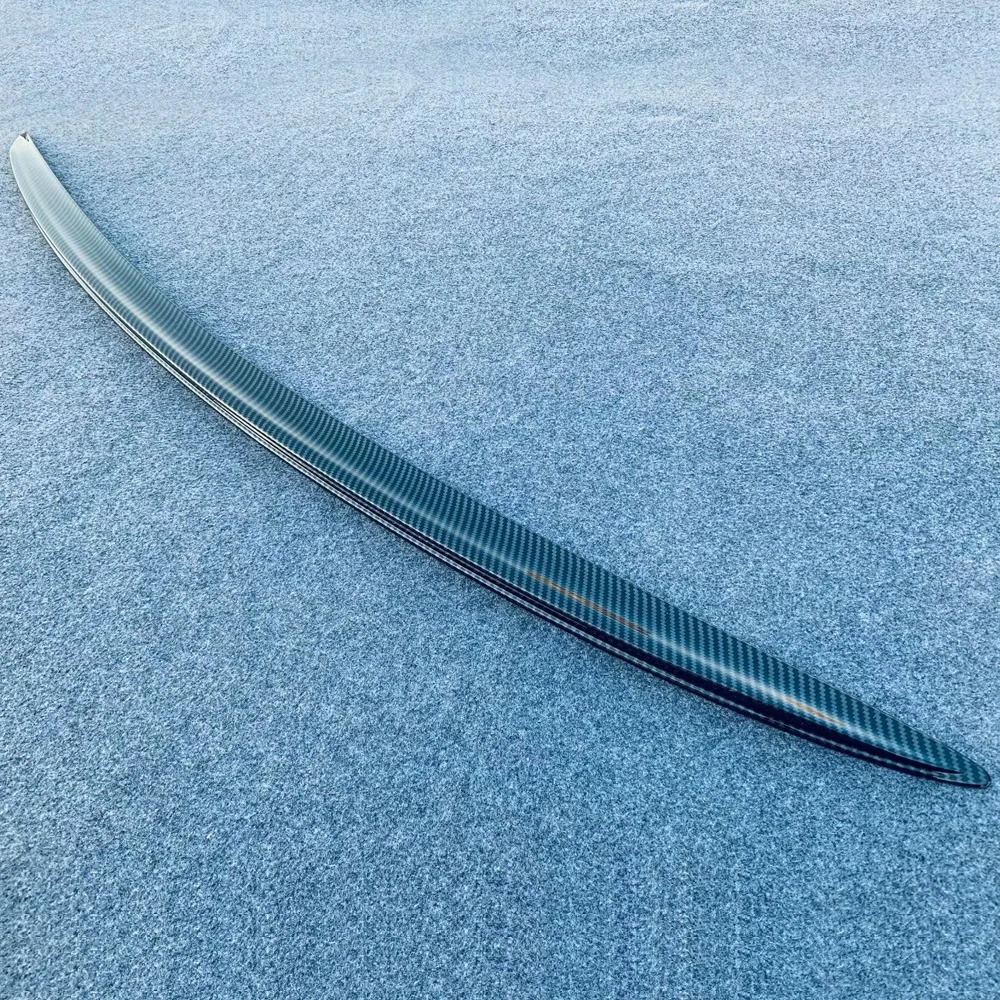 

Fit for Toyota Harrier Venza XU80 2020 2021 Car Auto Accessories ABS Carbon Rear Trunk Spoiler Wing Cover Trim Molding 1pcs