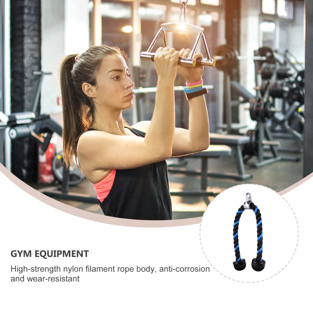 

Triceps Rope Down Fitness Cable Attachment Machine with Non Slips End