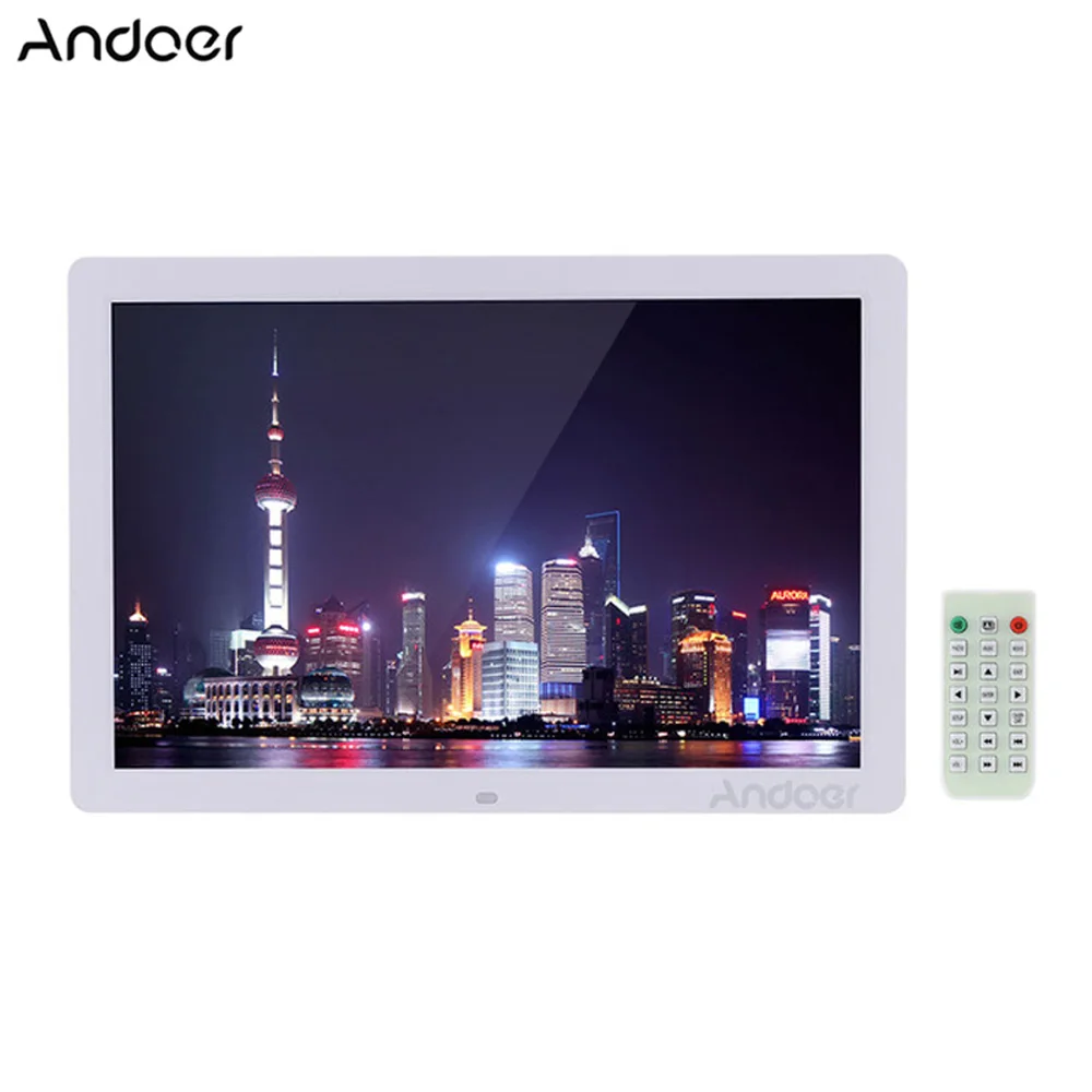 Andoer 17 &quotсветодиодный цифровой фоторамка 1440*900 Высокое разрешение 1080P рекламный