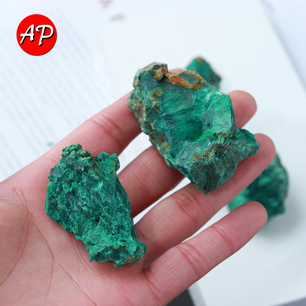 50 г Натуральный Необработанный кварцевый камень неполированный Малахит крупные