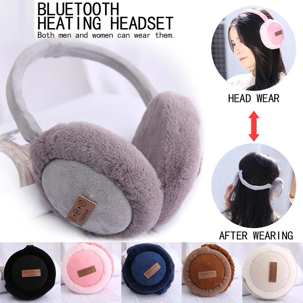 2019 для девочек и мальчиков сезон зима Bluetooth наушники теплые защитные