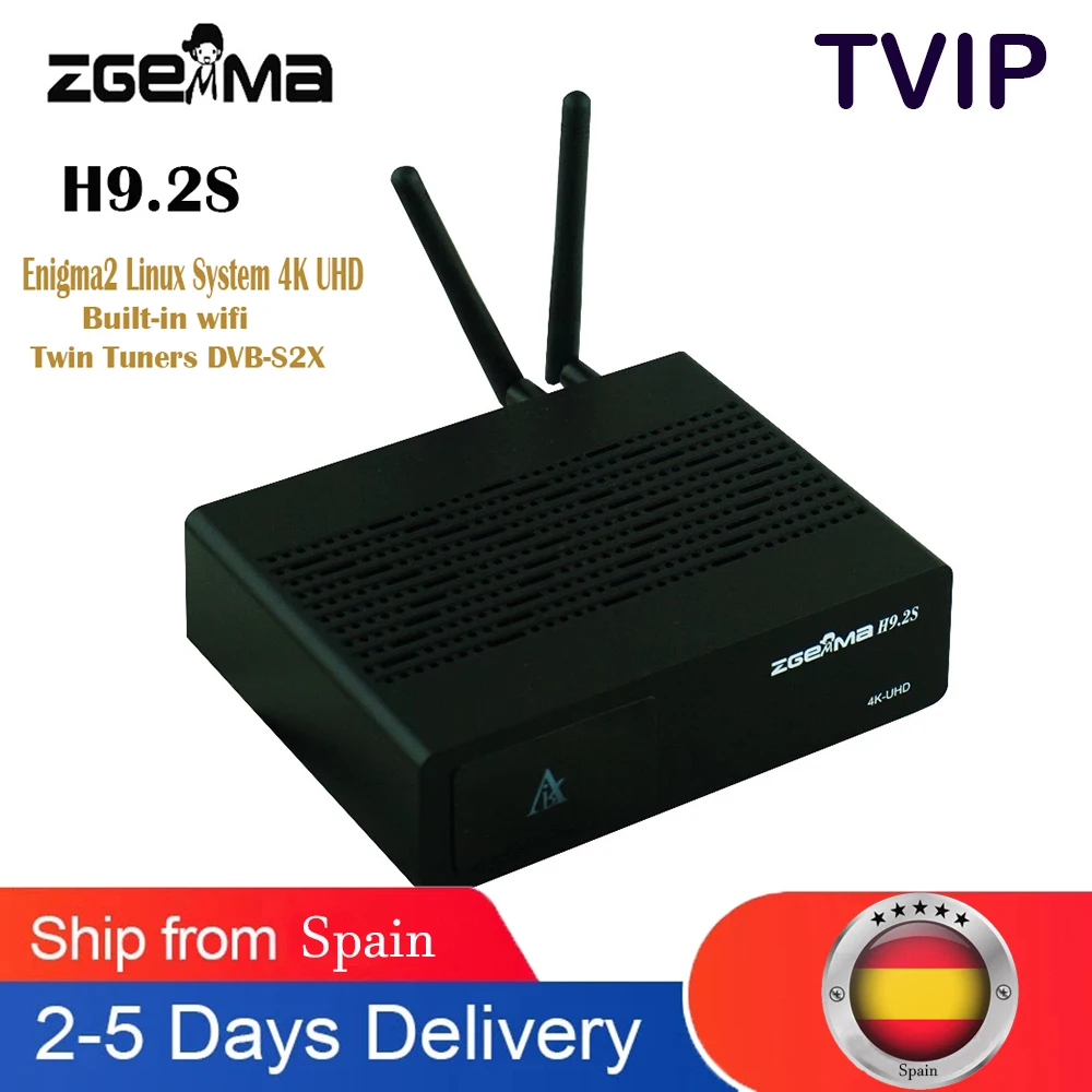 

Zgemma H9.2S Satellite TV recever decoder HEVC H.265 4k UHD 2160P 2XDVB-S2X Enigma 2 Linux IPTV 2000 DMIP twin tunner