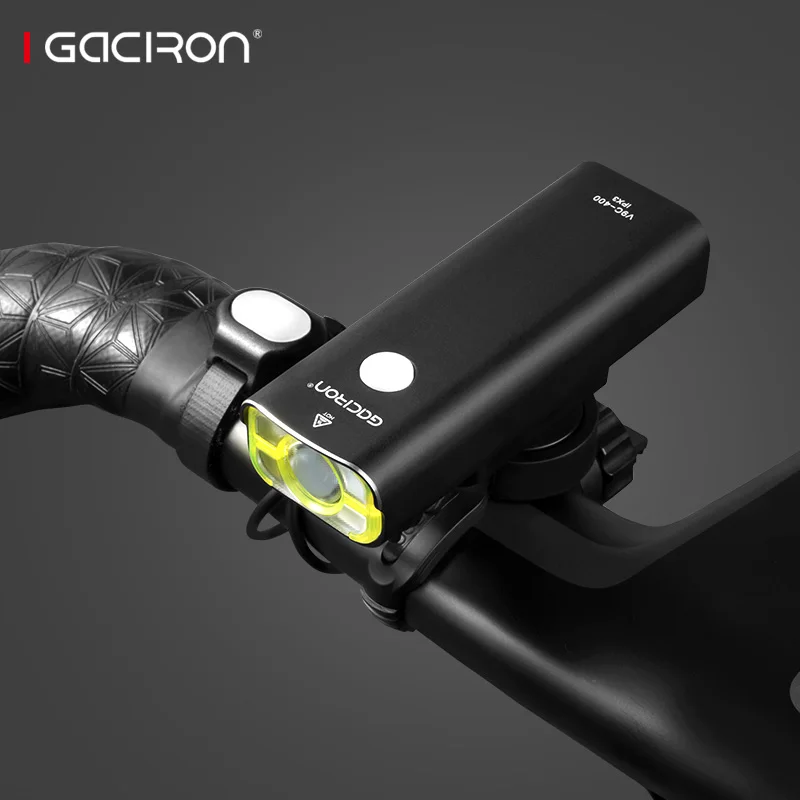 Перезаряжаемый велосипедный передний светодиодный фонарь Gaciron на руль