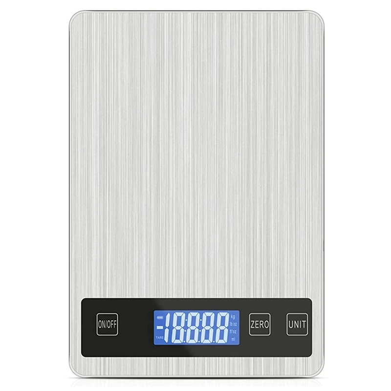 

Digital Kitchen Scale Food Scale, Stainless Electric Cooking 5Kg/11Lb Weighing Scales with LED Display,for Kitchen