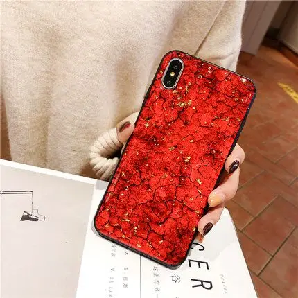 15I Роскошный блестящий чехол для iPhone 11 Pro Max 7 XR, чехол, твердый силиконовый мраморный чехол для iPhone XR XS Max 6 6s 8 Plus Caes Cover - Цвет: 15I