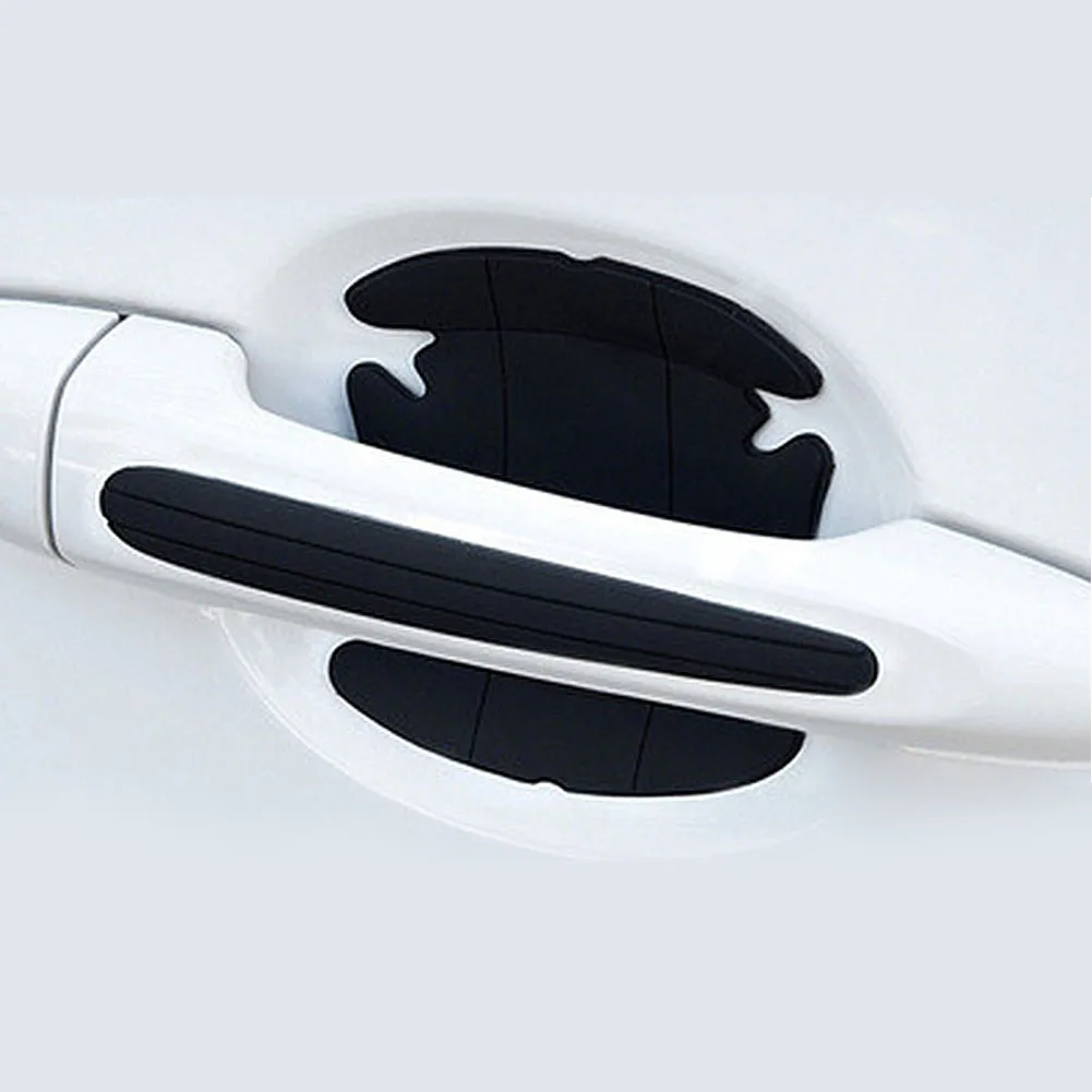 

Black Door Handle Bowl Stickers Car Decal Film Outer Protector Sheet Tool